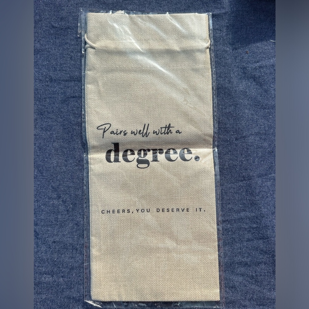 College Degree Wine Bag - NWT